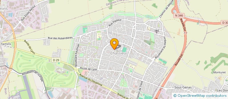 localisation de l'entreprise SCI BONYFLEUR  CHASSIEU