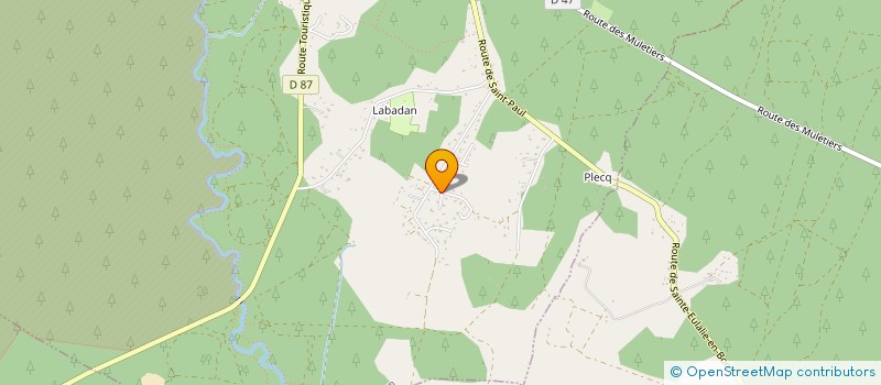 localisation de l'entreprise SCI BONZAI  SAINTE-EULALIE-EN-BORN