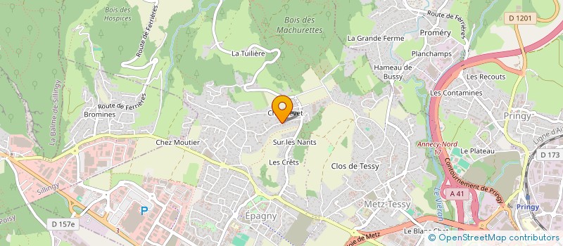 localisation de l'entreprise SCI BONZERES  EPAGNY METZ-TESSY