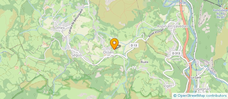 localisation de l'entreprise SCI BONZOM  OSSEN