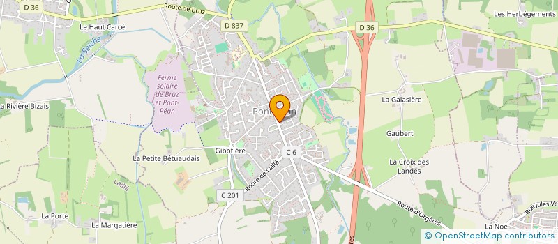 localisation de l'entreprise SCI BOOBA MIVOIE  PONT-PEAN