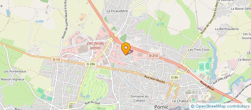 localisation de l'entreprise SCI BOOF  PORNIC