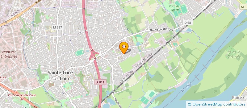 localisation de l'entreprise SCI BOOM  SAINTE-LUCE-SUR-LOIRE