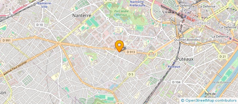 localisation de l'entreprise SCI BOOST  NANTERRE