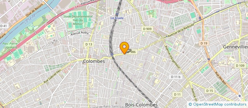 localisation de l'entreprise SCI BOPASSAGE à COLOMBES