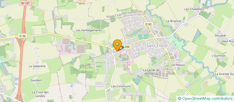 localisation de l'entreprise SCI BOPHI  SAINT-ERBLON