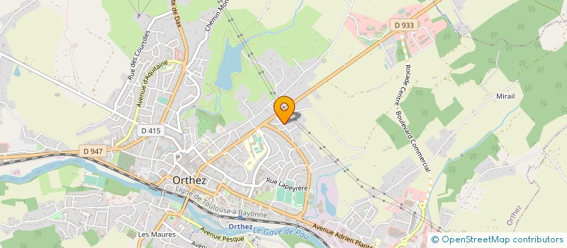 localisation de l'entreprise SCI BOR  ORTHEZ