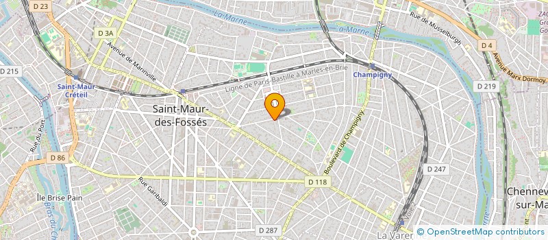 localisation de l'entreprise SCI BORA à SAINT-MAUR-DES-FOSSES