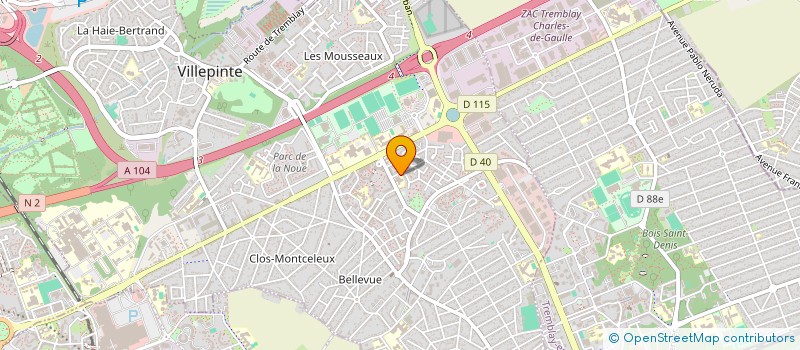 localisation de l'entreprise SCI BORA à VILLEPINTE