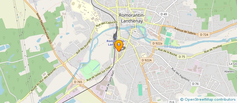 localisation de l'entreprise SCI BORA  ROMORANTIN-LANTHENAY