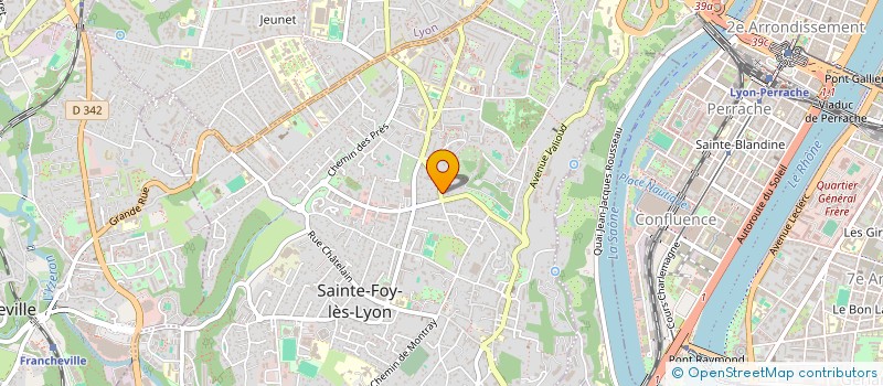 localisation de l'entreprise SCI BORABORA  SAINTE-FOY-LES-LYON