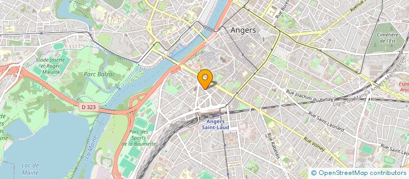 localisation de l'entreprise SCI BORAH à ANGERS