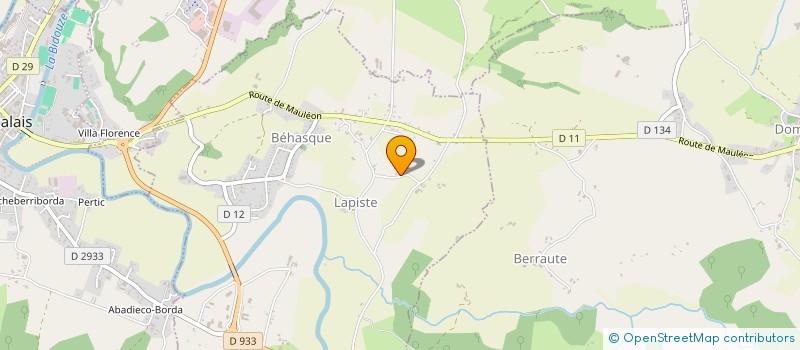 localisation de l'entreprise SCI BORBABERRI  ARBOUET-SUSSAUTE