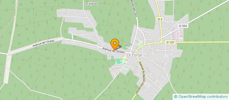 localisation de l'entreprise SCI BORD  LACANAU