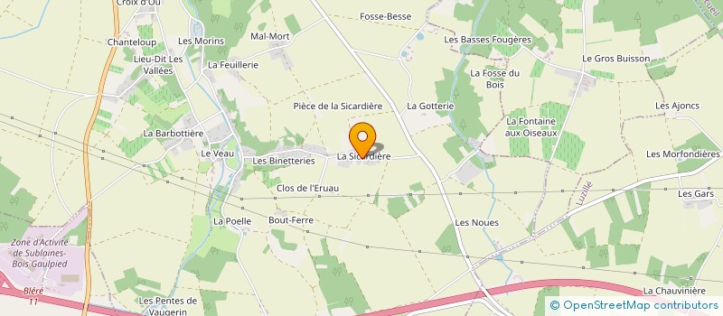 localisation de l'entreprise SCI BORD DE LOIRE  BLERE