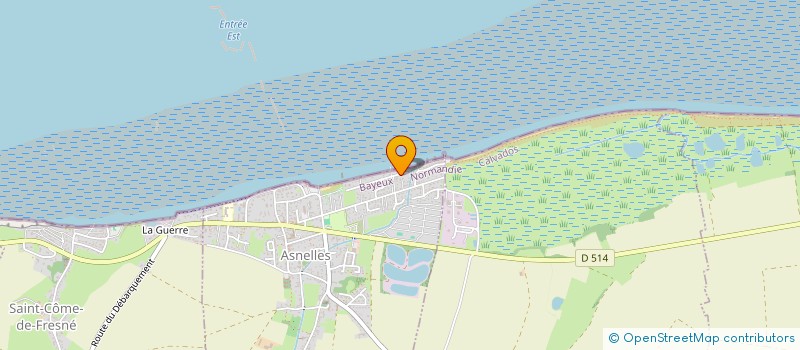 localisation de l'entreprise SCI BORD DE MER  ASNELLES