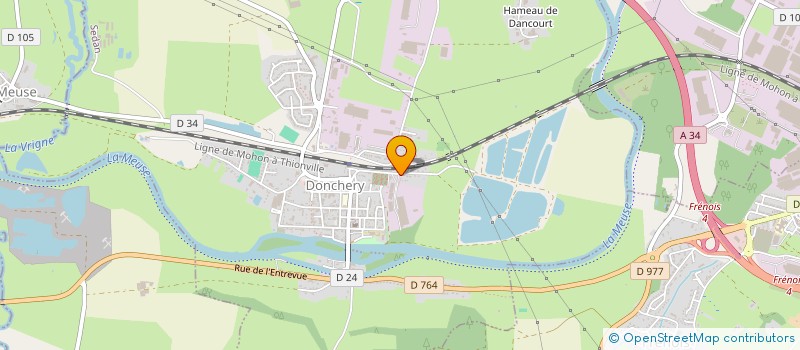 localisation de l'entreprise SCI BORD DE MEUSE  DONCHERY