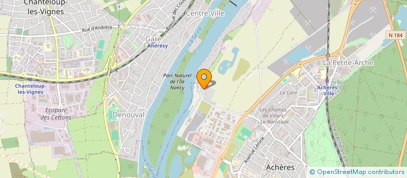 localisation de l'entreprise SCI BORD DE SEINE  ACHERES