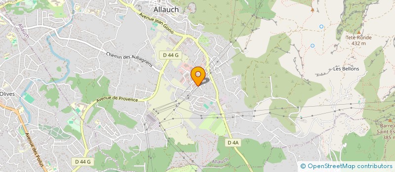 localisation de l'entreprise SCI BORD'HUVEAUNE  ALLAUCH