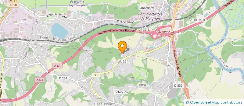 localisation de l'entreprise SCI BORDA  ANGLET