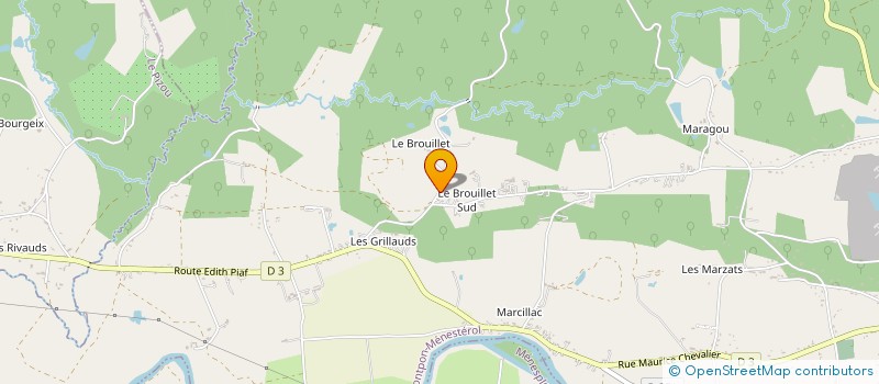 localisation de l'entreprise SCI BORDAI  MONTPON-MENESTEROL