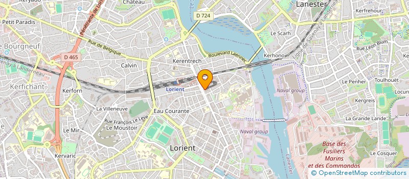 localisation de l'entreprise SCI BORDARDOUE  LORIENT