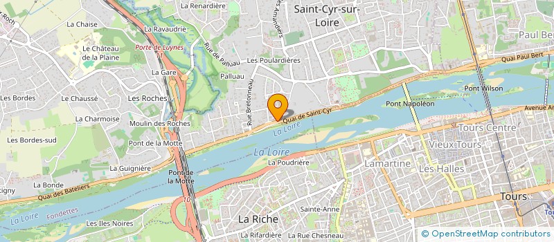 localisation de l'entreprise SCI BORDAS FRERES  SAINT-CYR-SUR-LOIRE