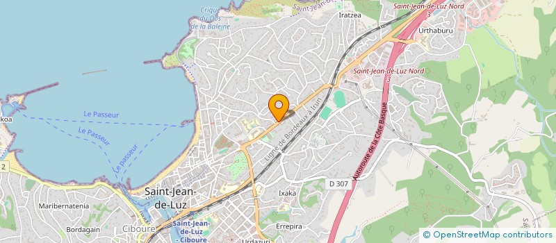 localisation de l'entreprise SCI BORDATCHO à SAINT-JEAN-DE-LUZ