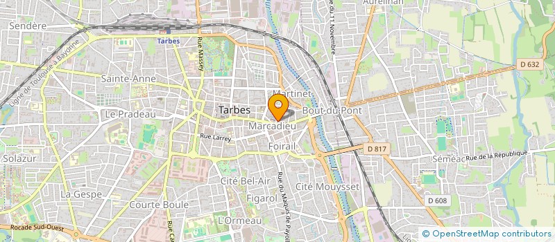 localisation de l'entreprise SCI BORDE  TARBES