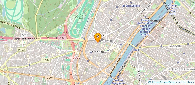 localisation de l'entreprise SCI BORDEAU-MEYER à BOULOGNE-BILLANCOURT