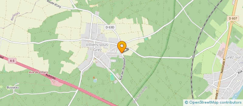 localisation de l'entreprise SCI BORDEAUX GARENNE  VILLIERS-SOUS-GREZ