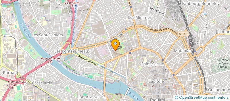 localisation de l'entreprise SCI BORDEAUX INTENDANCE à TOULOUSE