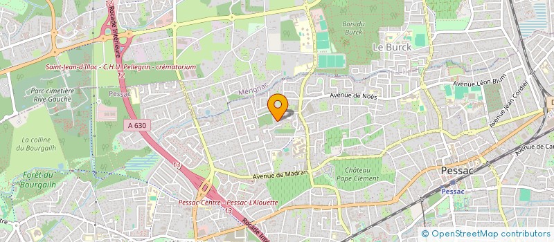 localisation de l'entreprise SCI BORDEAUX LAGRANGE  PESSAC