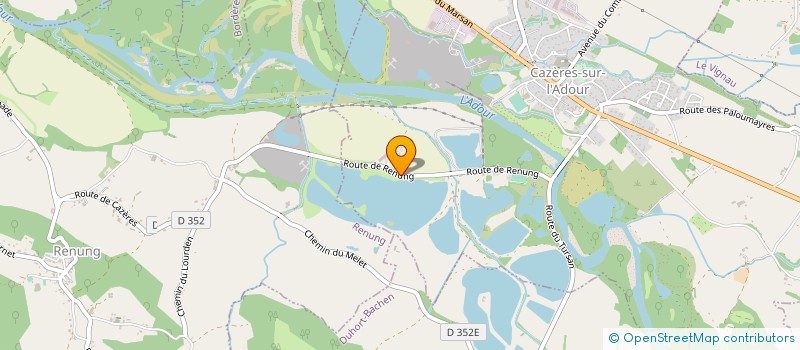 localisation de l'entreprise SCI BORDECARRERE  CAZERES-SUR-L'ADOUR