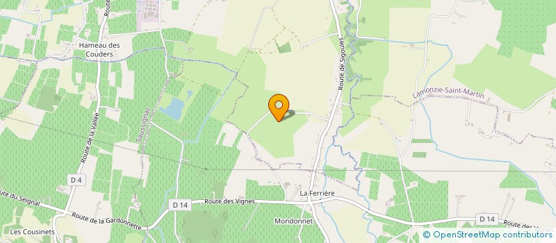 localisation de l'entreprise SCI BORDELAISE  LAMONZIE-SAINT-MARTIN