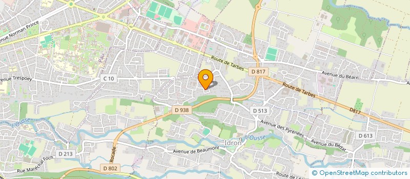 localisation de l'entreprise SCI BORDES  IDRON