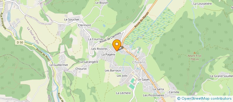 localisation de l'entreprise SCI BORDIER  CHIRENS