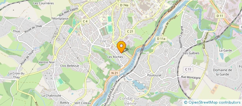 localisation de l'entreprise SCI BORDIER DARTHOUX  ISLE