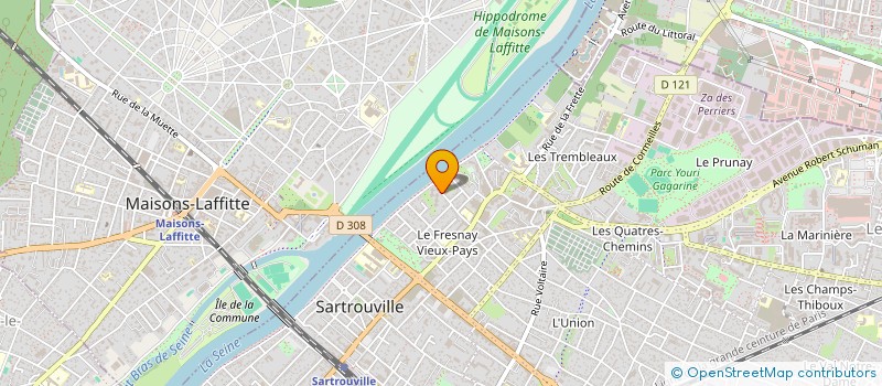 localisation de l'entreprise SCI BORDIN  SARTROUVILLE