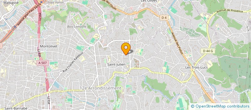 localisation de l'entreprise SCI BORDOMI à MARSEILLE