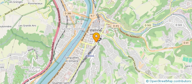 localisation de l'entreprise SCI BORDROM  VIENNE