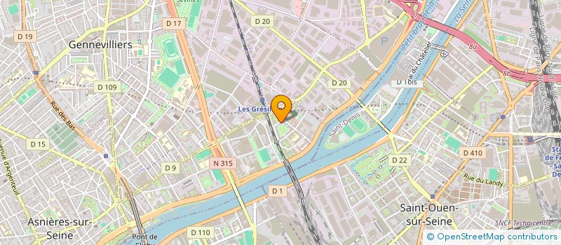 localisation de l'entreprise SCI BORDS DE SEINE à ASNIERES-SUR-SEINE