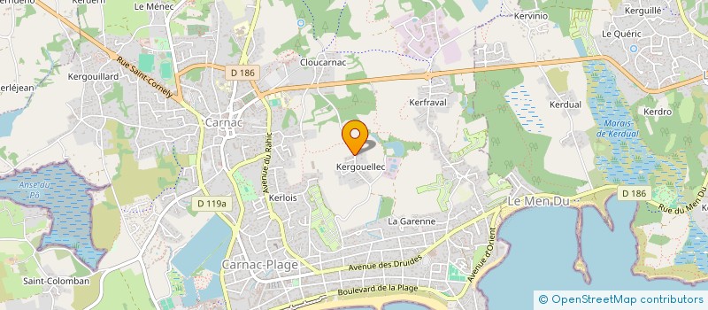 localisation de l'entreprise SCI BORE ROSSI  CARNAC