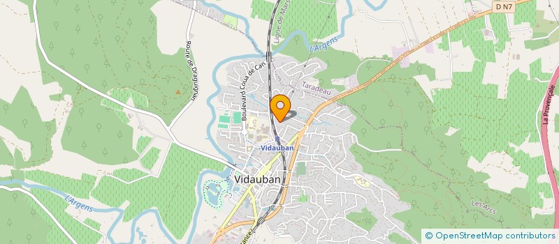 localisation de l'entreprise SCI BOREALE  VIDAUBAN