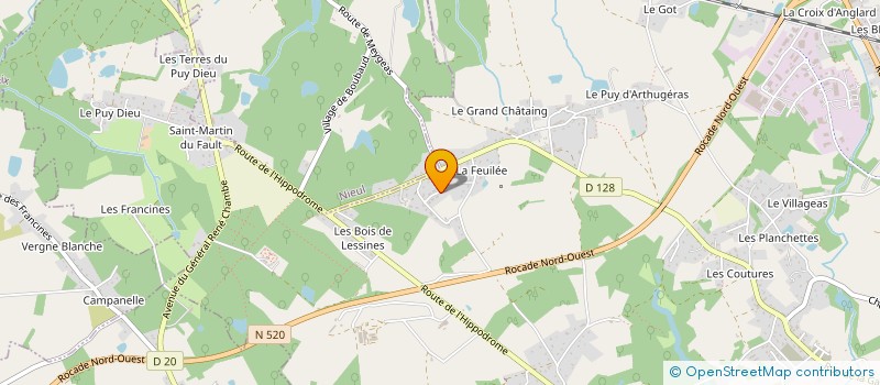 localisation de l'entreprise SCI BOREIRA à COUZEIX