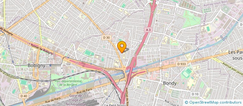 localisation de l'entreprise SCI BOREY  BOBIGNY