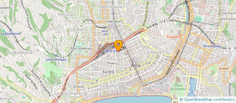 localisation de l'entreprise SCI BORGEN à NICE