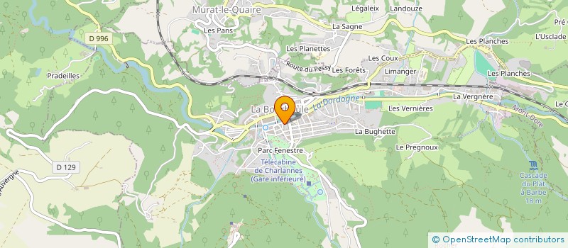 localisation de l'entreprise SCI BORGHESE  LA BOURBOULE