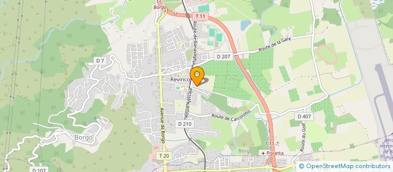 localisation de l'entreprise SCI BORGO VALROSE LES CHENES à BORGO