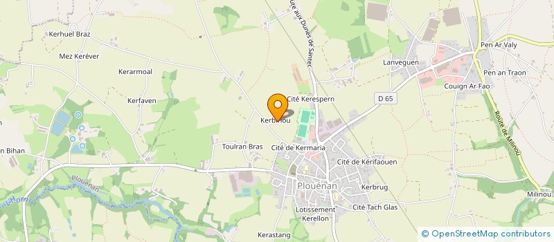 localisation de l'entreprise SCI BORIANE  PLOUENAN